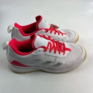 Adidas Avaflash Low White Silver Metallic Red Womens Size 11.5